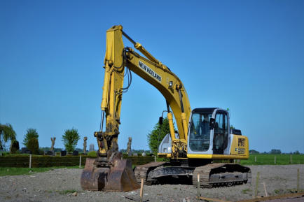 Gelber Bagger