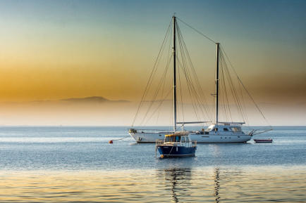 Boote auf See